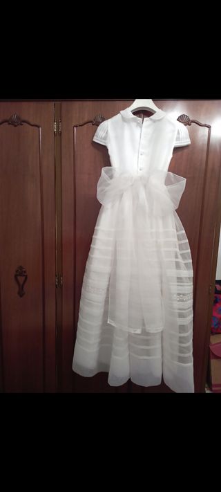 vestido de comunion   blanco con chaqueta