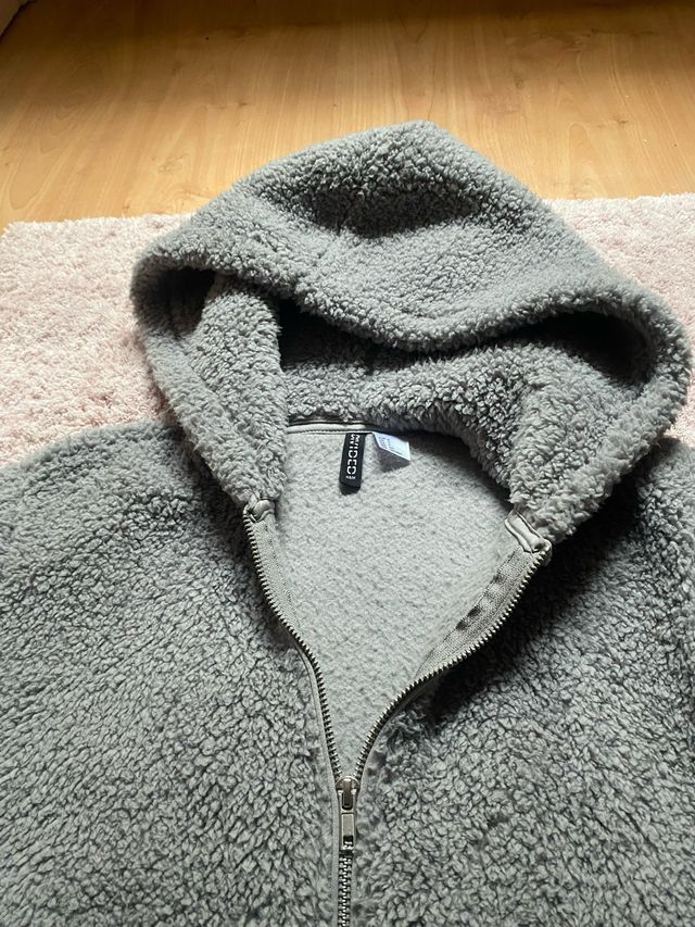 Chaqueta H&M Polar Gris 