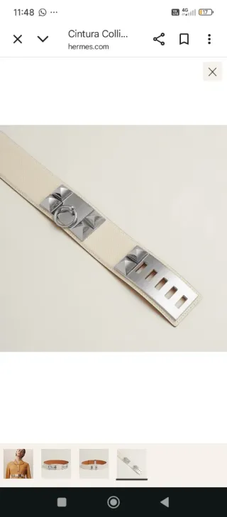 Hermès Collier de Chien 50 cintura