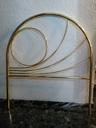 Cabeceros cama 90 cm metal dorado