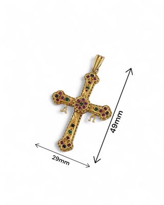 Colgante Cruz de la Victoria Oro Amarillo