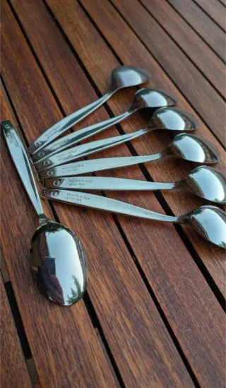Set 7 cucchiaini acciaio Inox