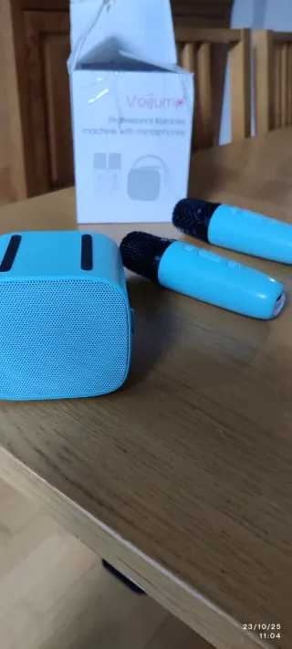 Máquina Karaoke Voijump con 2 Micrófonos