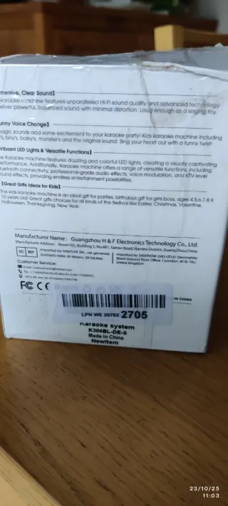 Máquina Karaoke Voijump con 2 Micrófonos