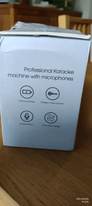 Máquina Karaoke Voijump con 2 Micrófonos