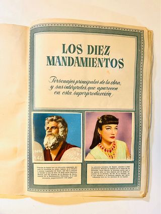 Álbum Los Diez Mandamientos Bruguera