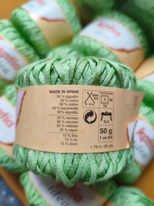 34 ovillos Katia Idea verde menta