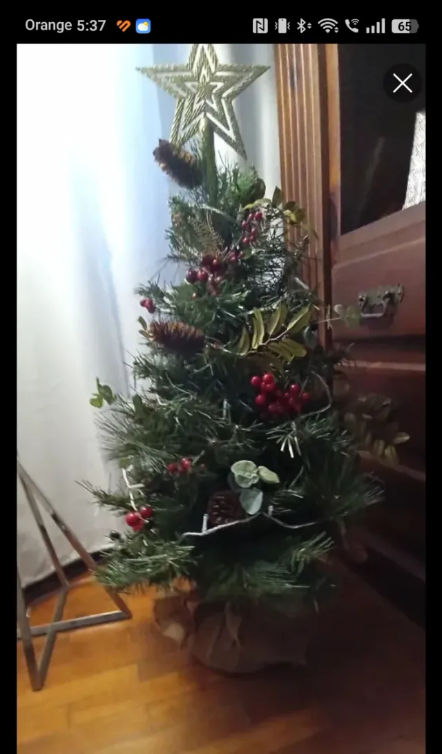Árbol de Navidad ocasion,regalo macetero y  estrel