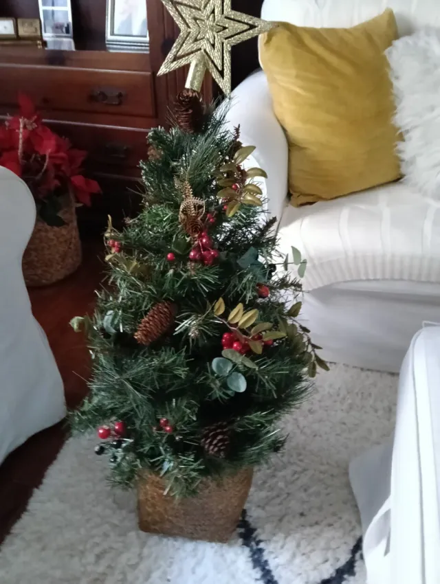 Árbol de Navidad ocasion,regalo macetero y  estrel