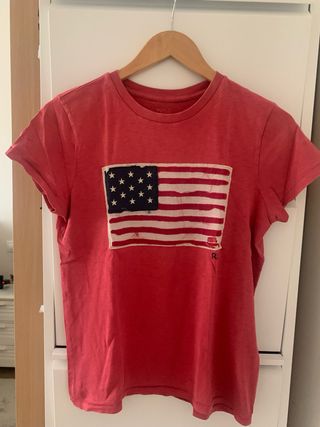 Camiseta Ralph Lauren Bandera Americana Roja