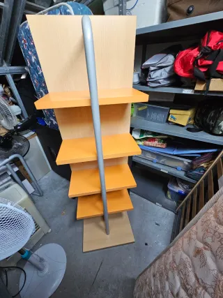 Estantería modular madera y metal