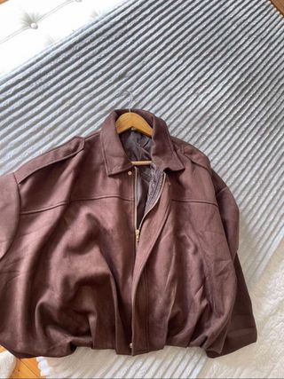 Chaqueta Bomber Marrón
