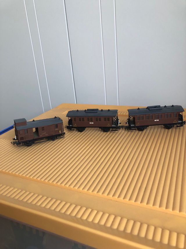 Maqueta Tren Electrotren HO Vagón Equipaje Pasajer