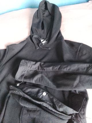 Sudadera Zara SRPLS Negra Talla M
