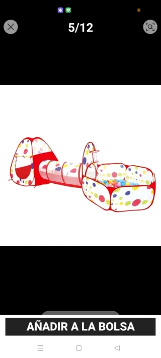 Parque de bolas infantil con túnely 200pelotas