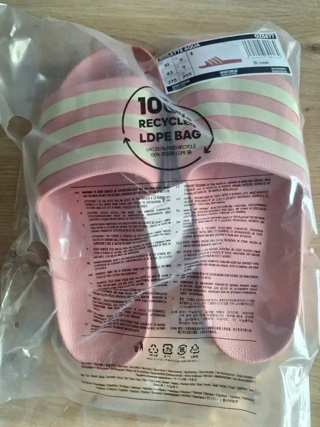 Chanclas Adidas Adilette Aqua Rosa Talla 42