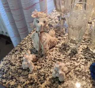 Statua vintage poodles Mount Royal