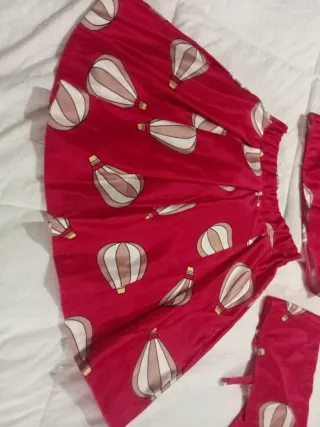Set vestito bimba sartoriale mongolfiere misura 7a
