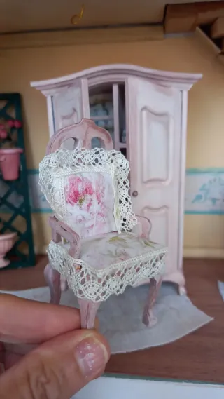 Sedia miniatura casa bambole