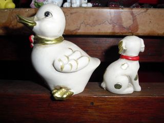 Papera Cane Ceramica Soprammobili Statuette Collez