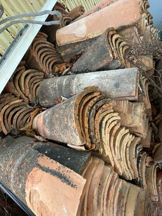 Tejas de barro antiguas