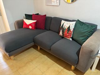 Sofá Chaise Longue Gris Oscuro