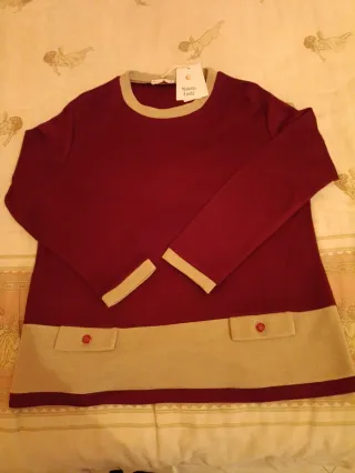 Maglietta Simona Costa bicolore con tasche