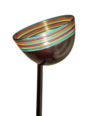 Lámpara de pie vintage cristal multicolor MURANO