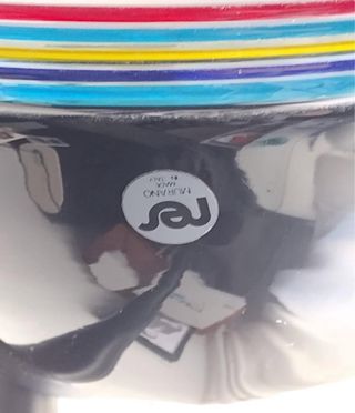 Lámpara de pie vintage cristal multicolor MURANO