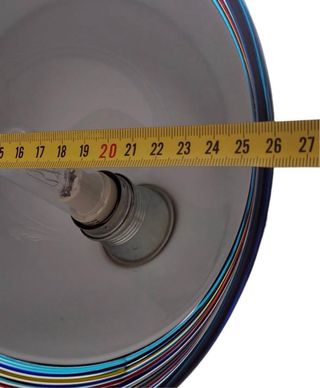 Lámpara de pie vintage cristal multicolor MURANO