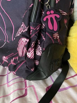 Mochila Totto Morada Estampada