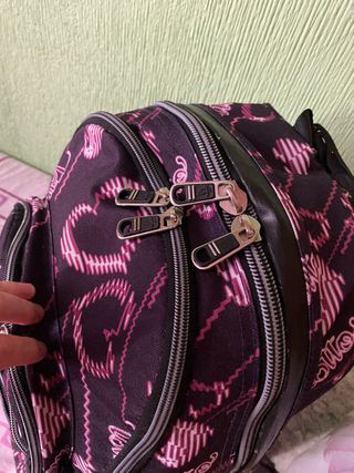 Mochila Totto Morada Estampada