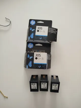 3 Cartuchos HP 305 Negro (Usados)