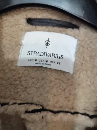 Chaqueta Biker Piel Sintética Stradivarius Mujer