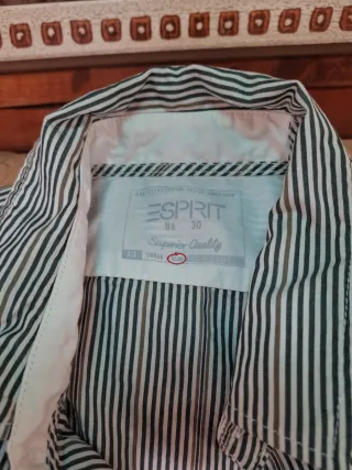 Camisa Esprit Talla M Slim Fit Rayas Nueva