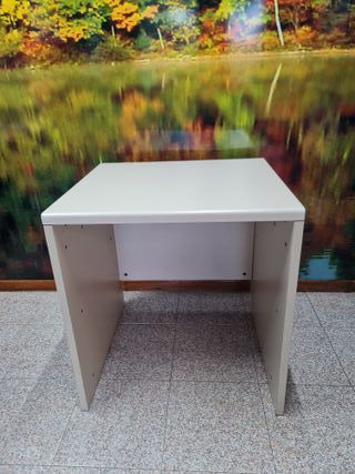 Mesa auxiliar oficina beige/blanca