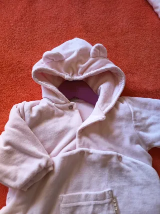 Saco bebé niña rosa 3 meses