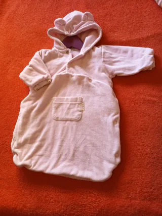 Saco bebé niña rosa 3 meses