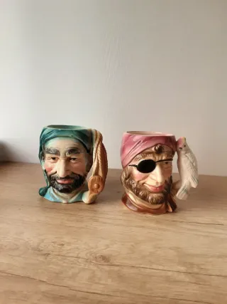 Tazze da birra in ceramica pirata