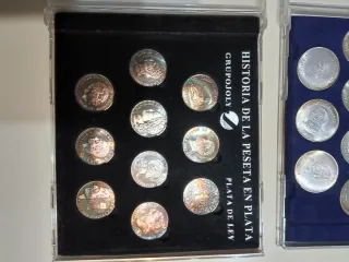 Colección Monedas Plata Barça y Peseta