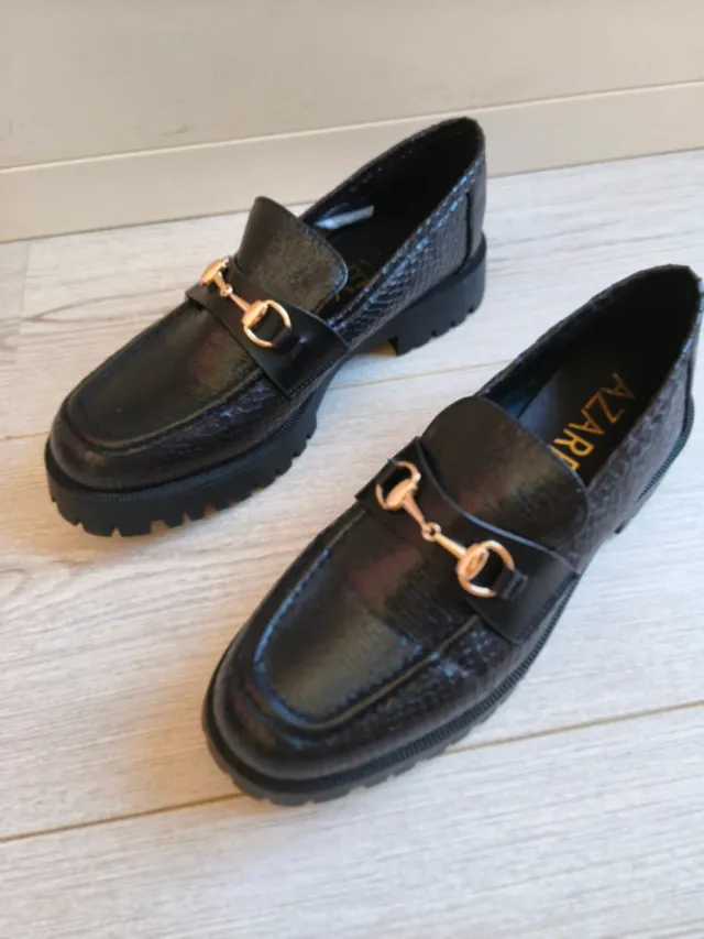 Mocasines Azarey Negros Talla 39