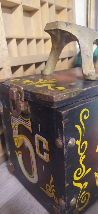 Sgabello lustrascarpe vintage - a1