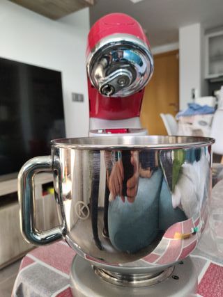 Robot amasador pastelero rojo