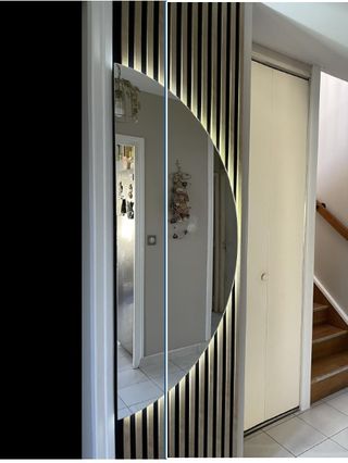 Espejo LED Semicircular de 154 x 66 cm