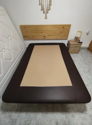 Colchón con base tapizada 135cm