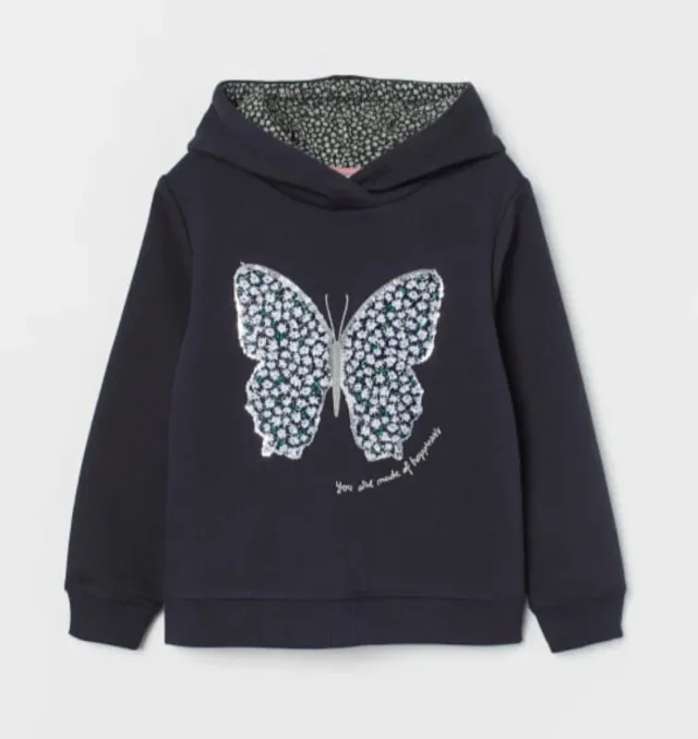 Felpa bambina con cappuccio 2-3 anni