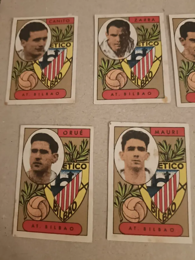 11 cartas Atlético de Madrid Liga 1955-56