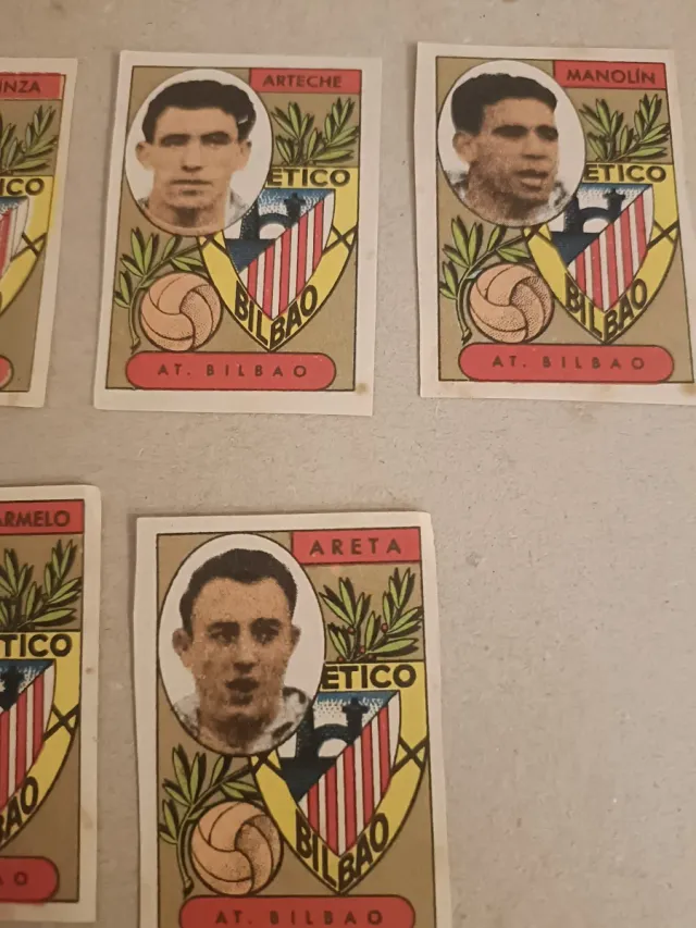 11 cartas Atlético de Madrid Liga 1955-56
