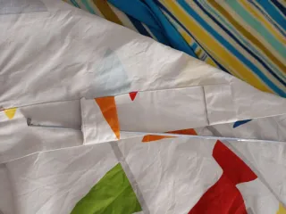 Lote de Juego de dos cortinas y funda nórdic