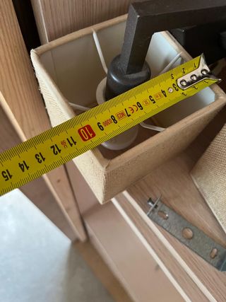 COJUNTO 6 LAMPARAS DE PARED DE METAL Y TELA